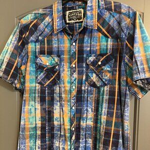 Men's Button Up Western Shirt